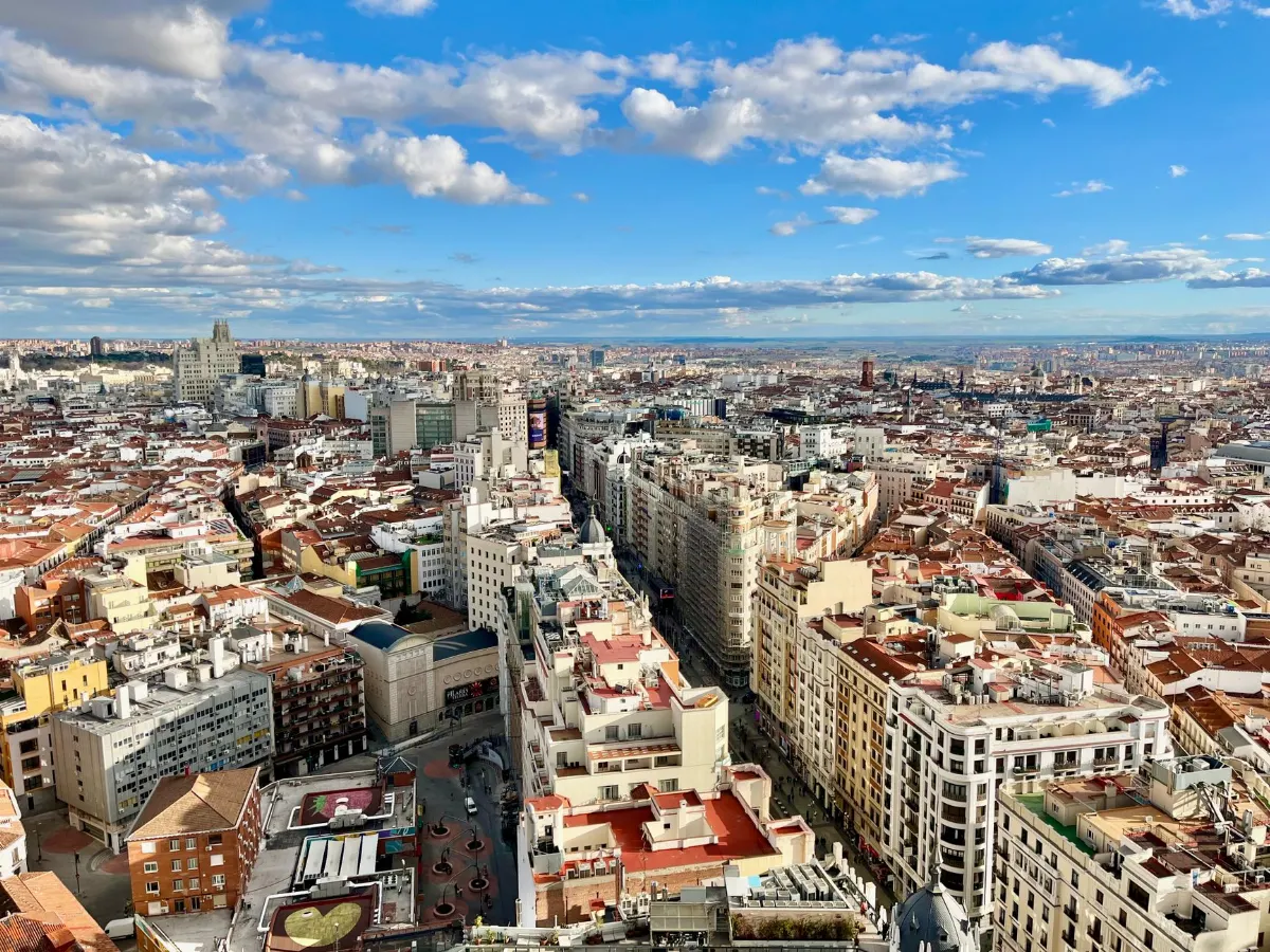 Vista de Madrid, España